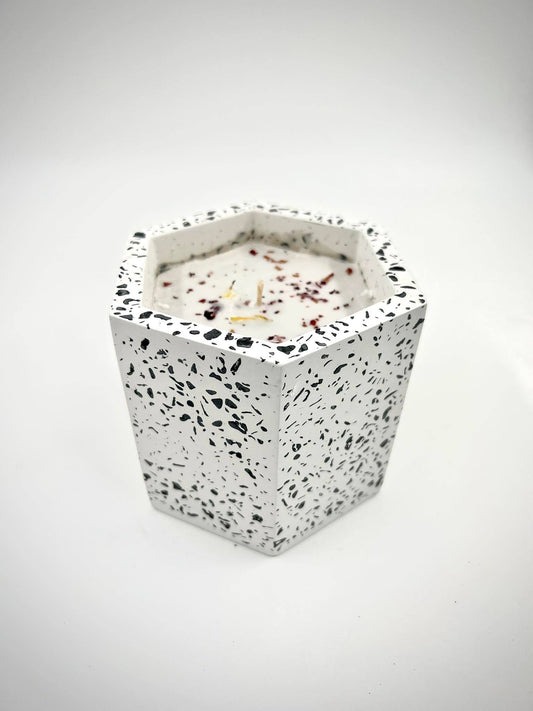 Terrazzo Hexagon 500ml Candle